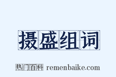 摄盛组词是什么意思的图片